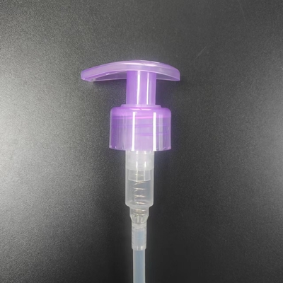 पारदर्शक पर्पल बॉडी लोशन पंप नॉन स्पिल 1.20 - 1.50ml/T