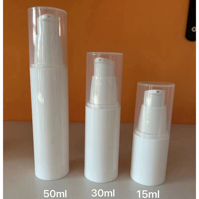 15 मिली 30 मिली 40 मिली 50 मिली कॉस्मेटिक वायुहीन बोतल बॉडी क्रीम वायुरोधी वायुहीन पंप बोतल