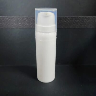 सौंदर्य प्रसाधन पैकेजिंग 30ml Airless पंप बोतल सफेद प्लास्टिक की बोतल लोशन पंप पीपी बोतल