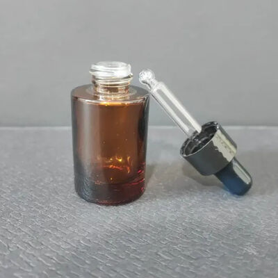 कस्टम लक्जरी स्पष्ट खाली ग्लास बोतल कस्टम रंग 15ml आवश्यक तेल ड्रॉपर बोतल