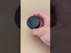 महिला लोशन के लिए काले पेंच ढक्कन के साथ स्पष्ट रिब्ड ग्लास क्रीम जार