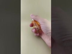 लोशन के लिए नया डिज़ाइन क्लियर ग्रेजुअल चेंज क्लियर ऑरेंज स्मूथ ड्रॉपर बोतल K-GBL30