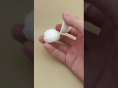 सफेद प्लास्टिक का छोटा गोलाकार ढक्कन कॉस्मेटिक बोतलों के लिए