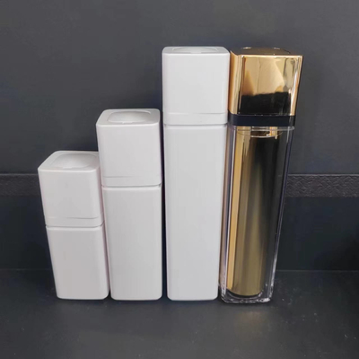 क्रीम के लिए वायुहीन डिस्पेंसर बोतलों के रूप में स्क्रू कैप प्रकार 15ML / 30ML / 50ML