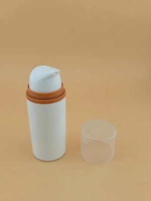 प्लास्टिक पीपी खाली 15ml 30ml 50ml कॉस्मेटिक एयरलेस पंप लोशन सीरम बोतल