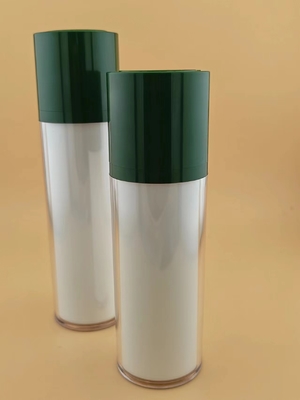 80ml 100ml Essence Cream Airless लोशन कस्टम के लिए गोल बोतल
