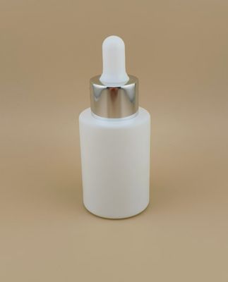 नई डिज़ाइन व्हाइट मैट राउंड ड्रॉपर बोतल K-GBL30 सार के लिए
