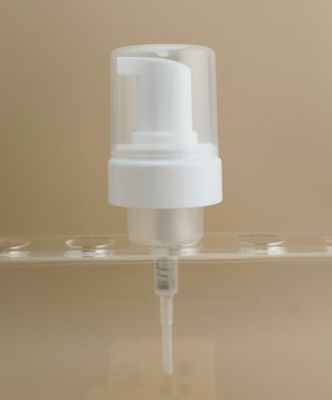 शरीर धोने की बोतलों के लिए नाजुक डिजाइन सफेद प्लास्टिक बड़ा फोम पंप