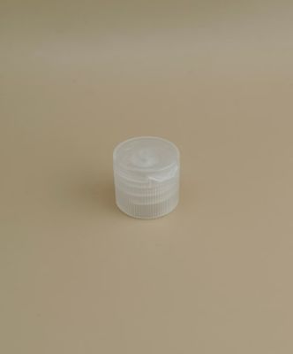 कॉस्मेटिक बोतलों के लिए छोटे पारदर्शी गोल रिब्ड प्लास्टिक कैप