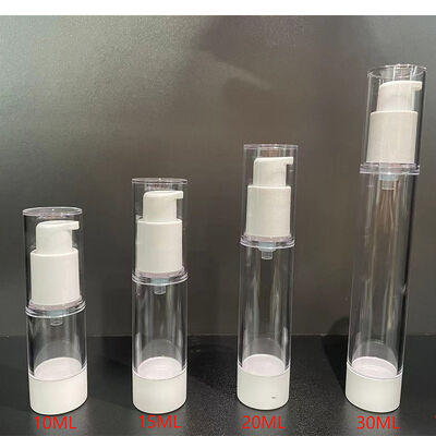 त्वचा देखभाल के लिए 10ml 15ml 20ml 30ml डबल वॉल एयरलेस बोतल