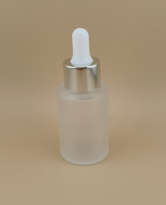 नई डिजाइन स्पष्ट मैट गोल ड्रॉपर बोतल एसेंस के लिए K-GBL30