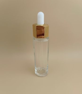 सीआरसी संभव और अच्छी बहुभुज डिजाइन के साथ अनुकूलित स्पष्ट ड्रॉपर बोतल, सार के लिए टिकाऊ पैकेजिंग समाधान प्रदान करती है