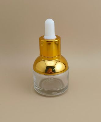 एसेंस के लिए शानदार गोल स्पष्ट ड्रॉपर बोतल