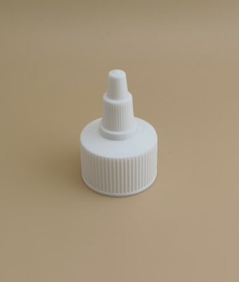 पेंट की बोतलों के लिए सफेद प्लास्टिक की रिब्ड जेली कैप